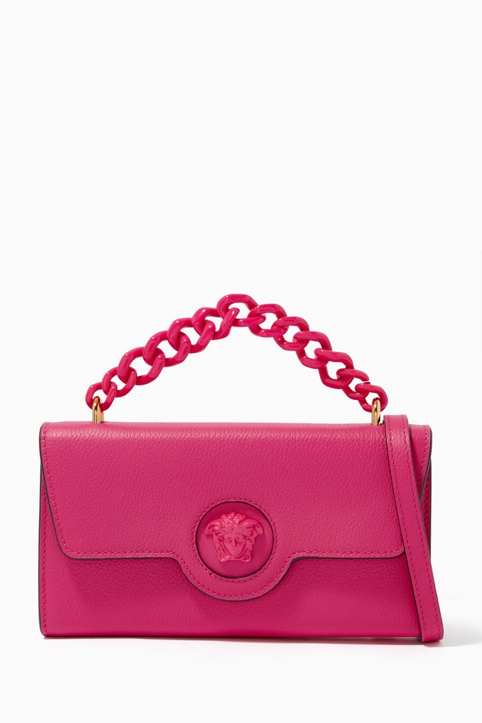 

La Medusa Mini Bag in Leather, Pink