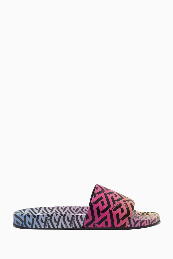 

La Greca Slides in Rubber, Multicolour