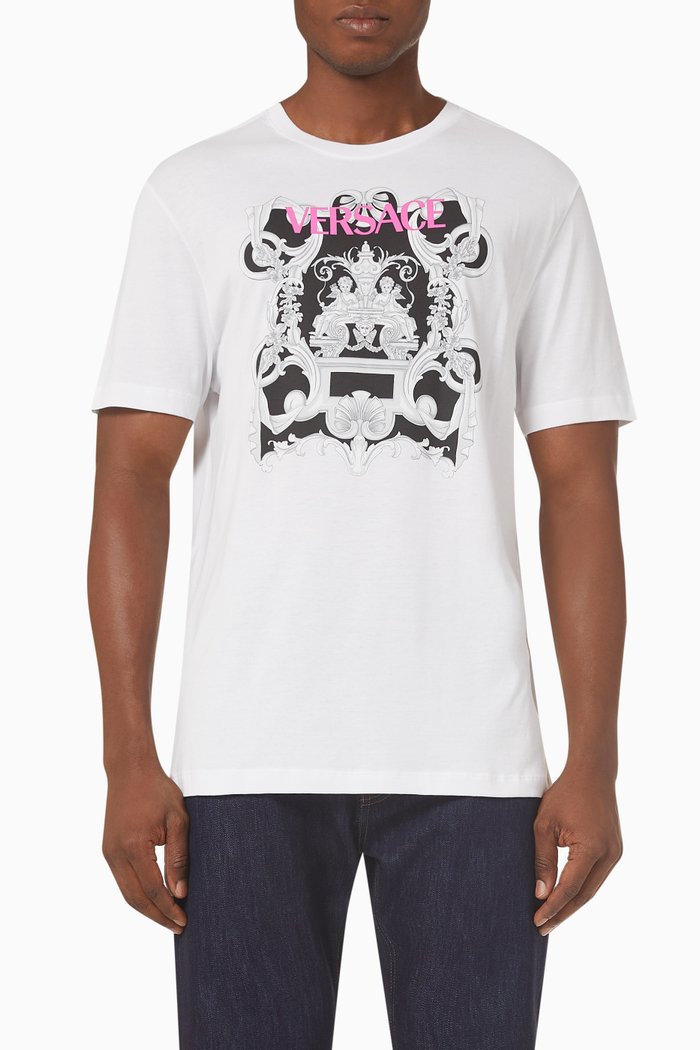 

Baroque T-shirt in Cotton Jersey, Grey
