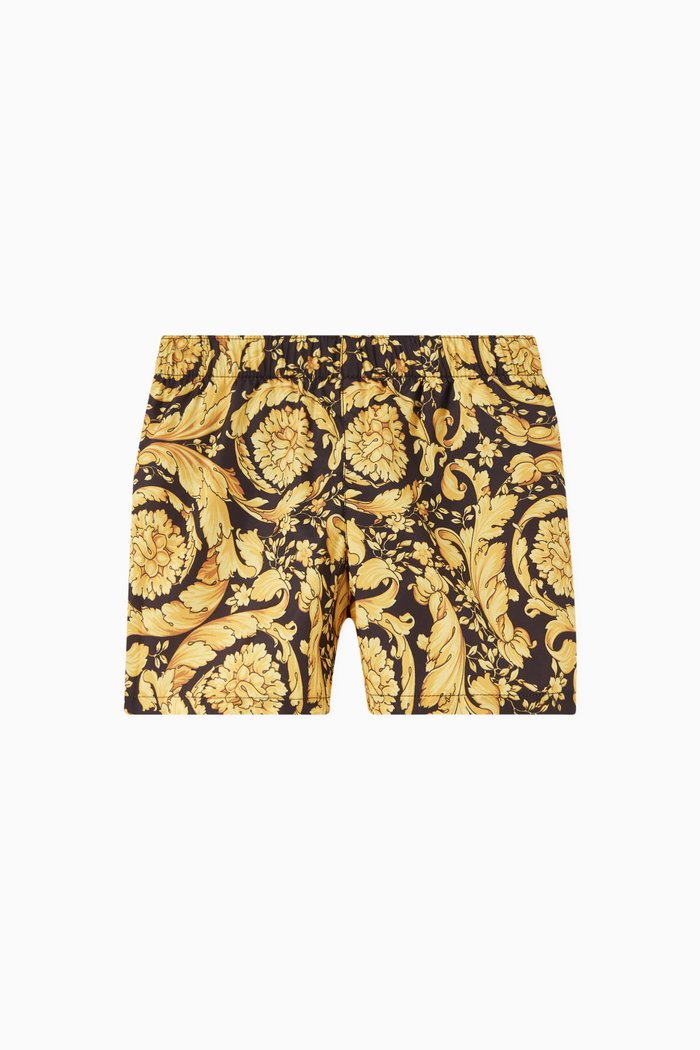 

Barocco Swim Shorts in Polyester, Black