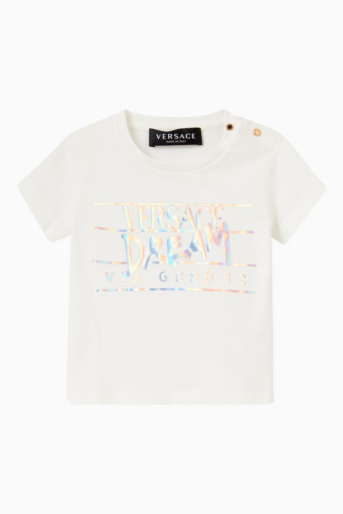 

Holographic Logo T-shirt in Organic Cotton, White