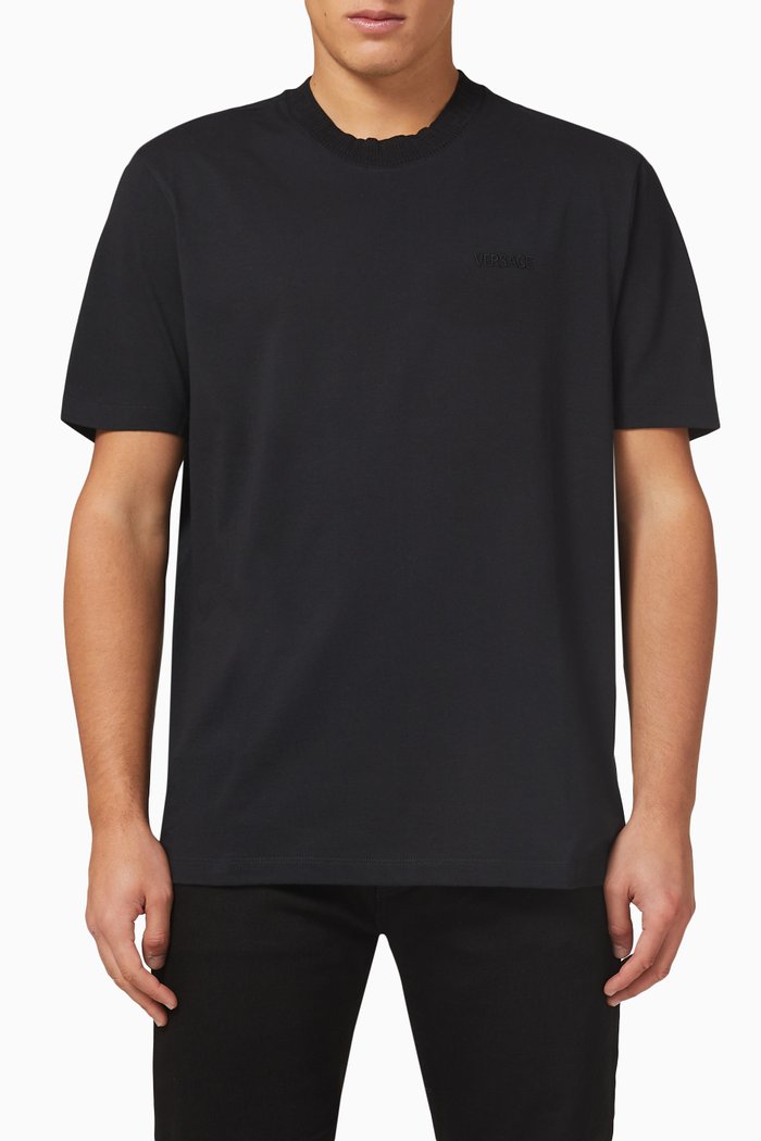 

Logo T-shirt in Cotton Jersey, Black