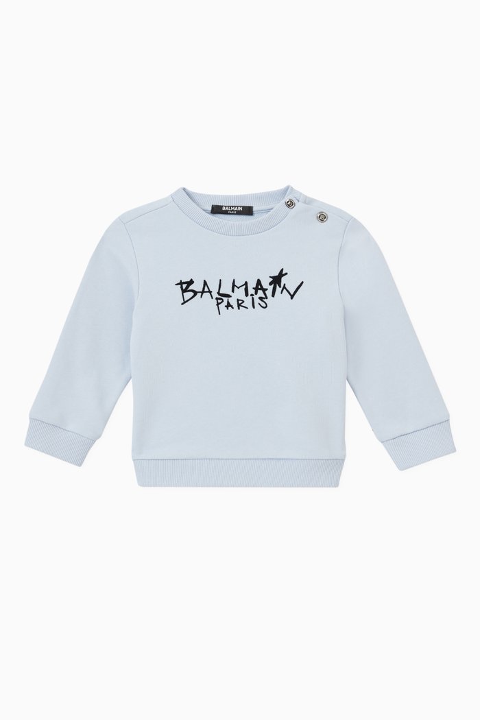 

Logo Sweatshirt in Cotton, Blue