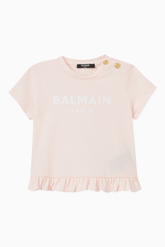 

Logo T-shirt in Jersey, Pink