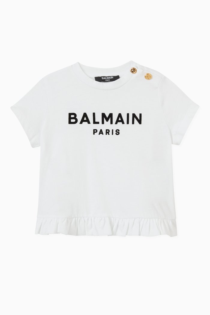 Logo T-shirt in Jersey, White