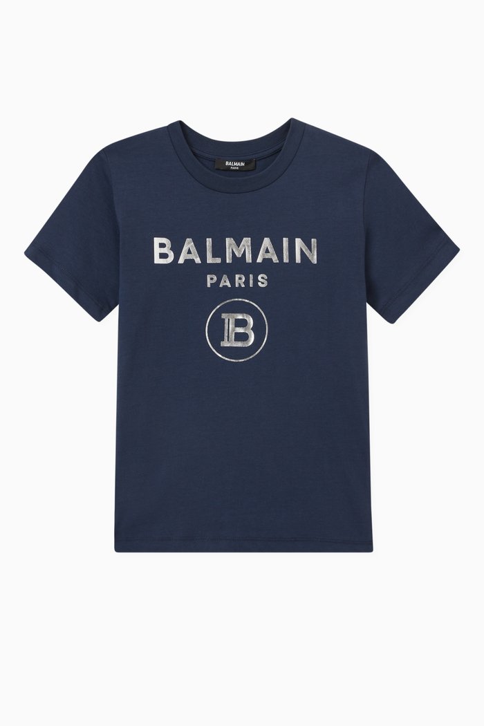 

Logo T-Shirt in Jersey, Blue