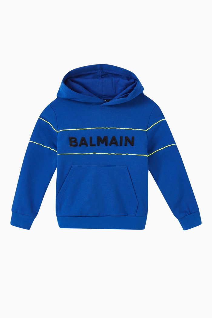

Logo Hoodie in Cotton, Blue