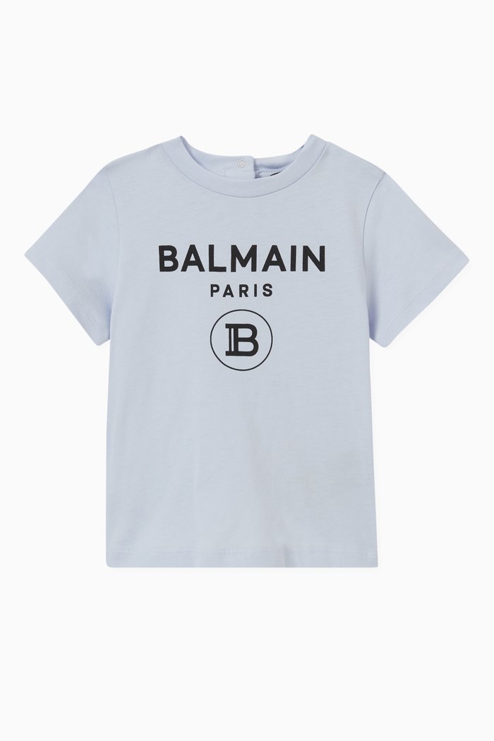 

Macro Logo T-shirt in Cotton, Blue