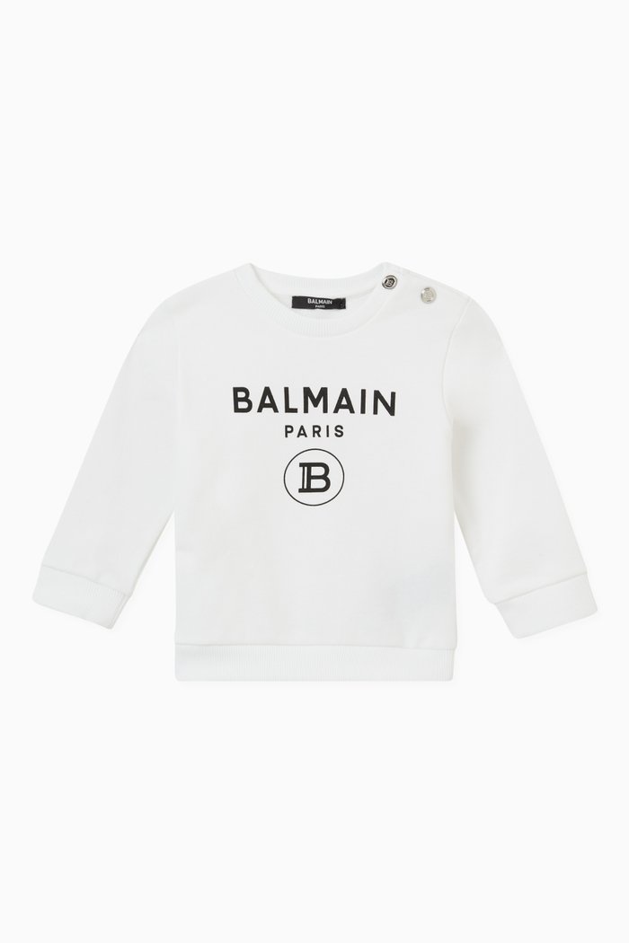 

Logo Sweatshirt in Cotton, White