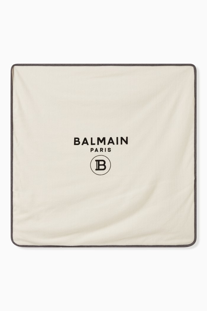 

Logo Blanket in Down-padded Cotton, White