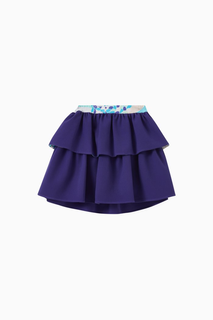 

Lilly Skirt in Cotton, Blue