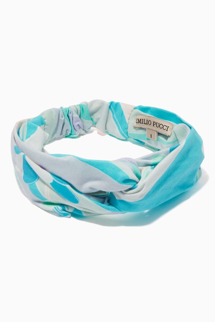 

Lilly Headband in Cotton, Blue