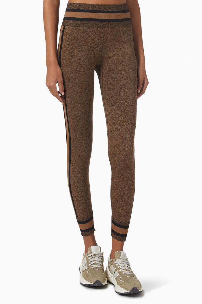 

Marle Seamless Midi Pants in Knit, Brown