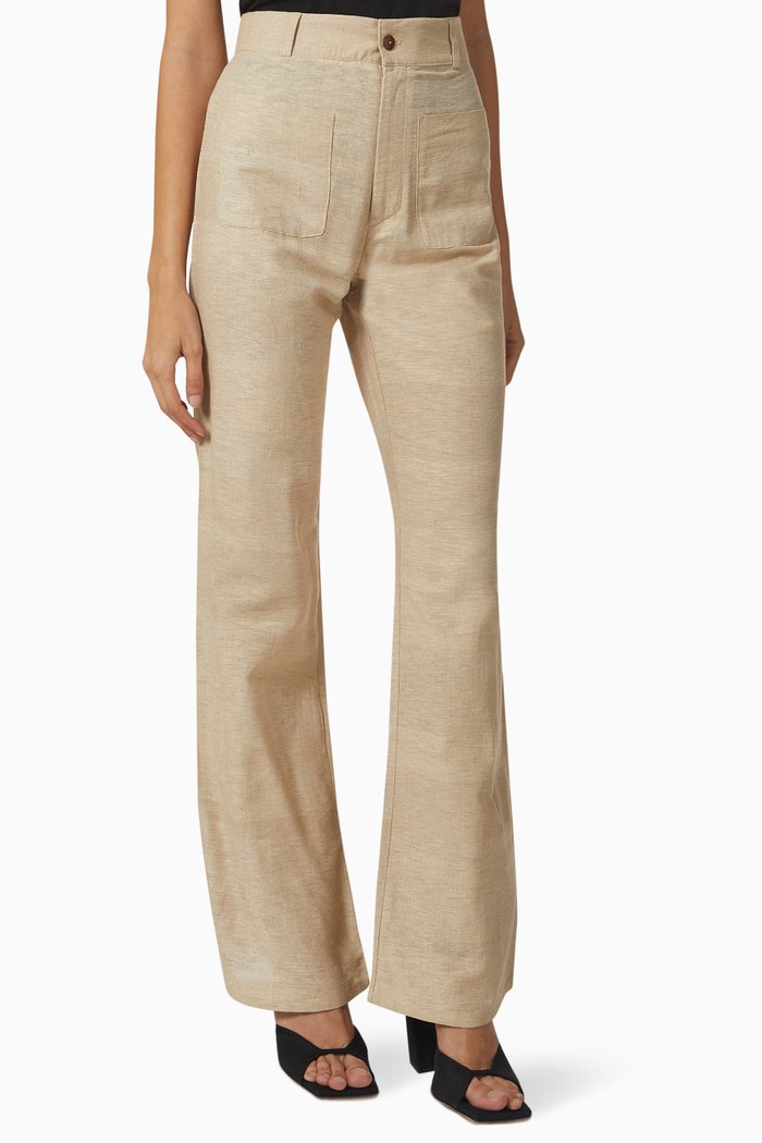 

Cameron Pants in Silk, Neutral