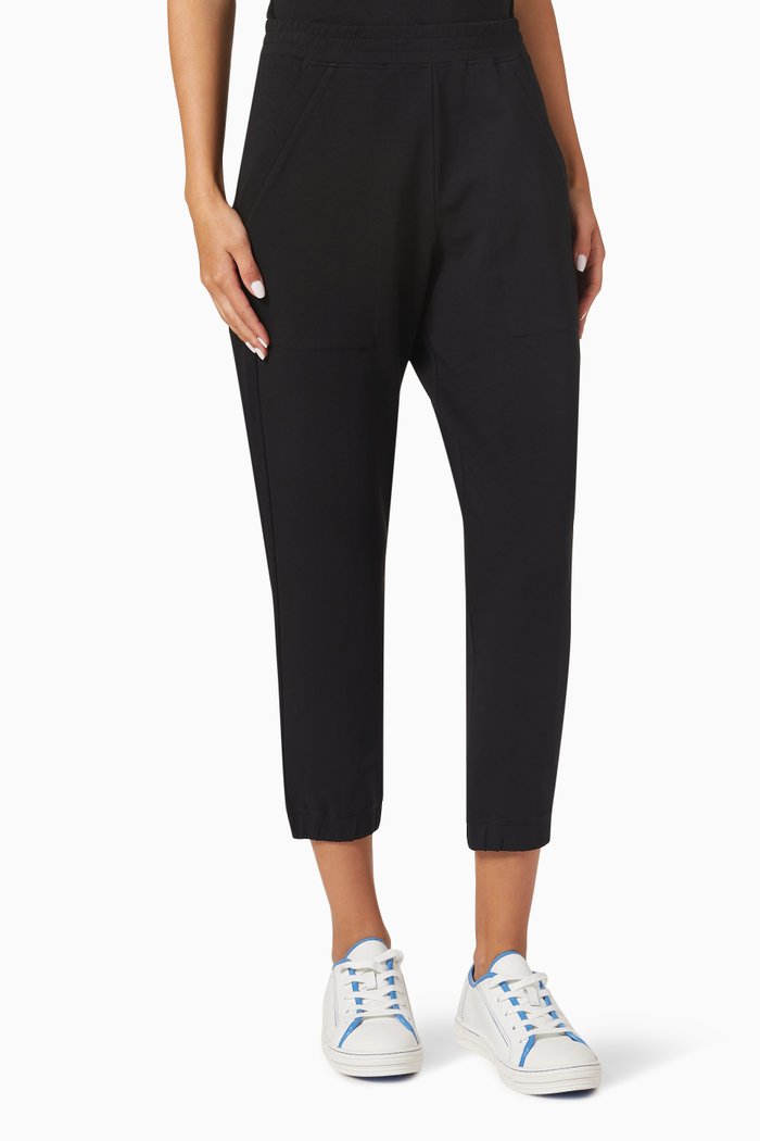 

Nombre Crop Pants in Viscose Blend, Black