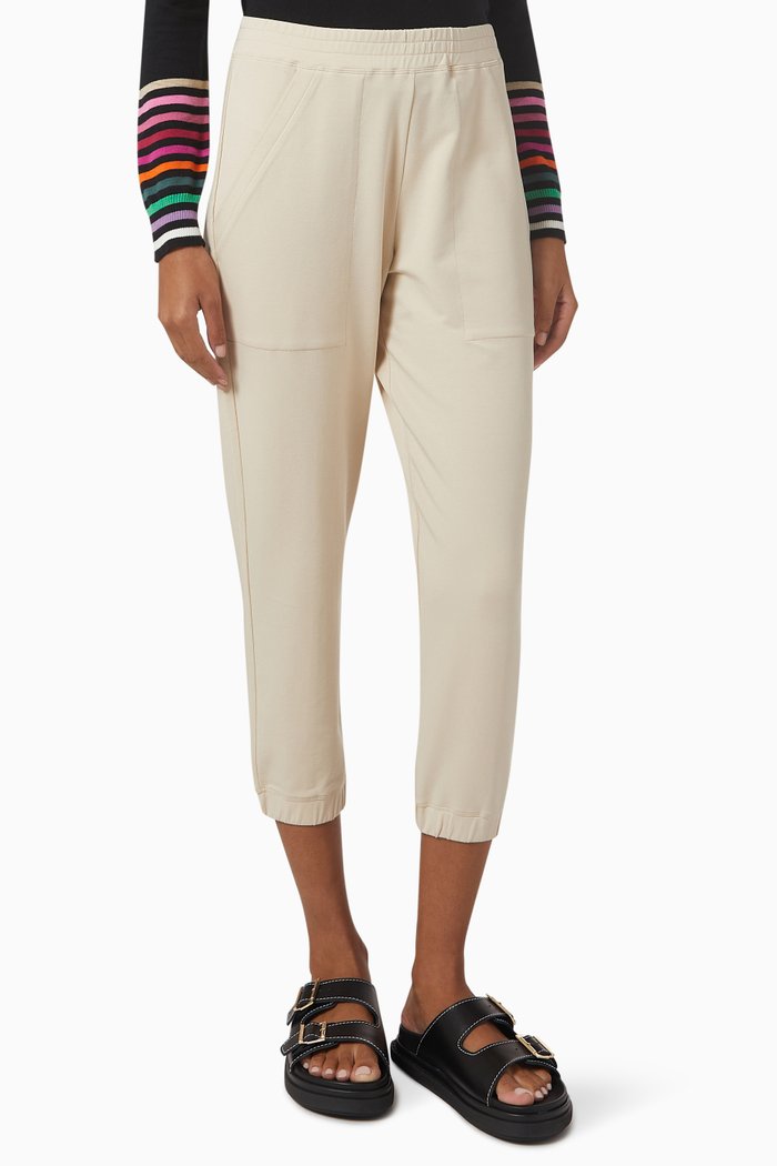 

Nombre Crop Pants in Viscose Blend, White