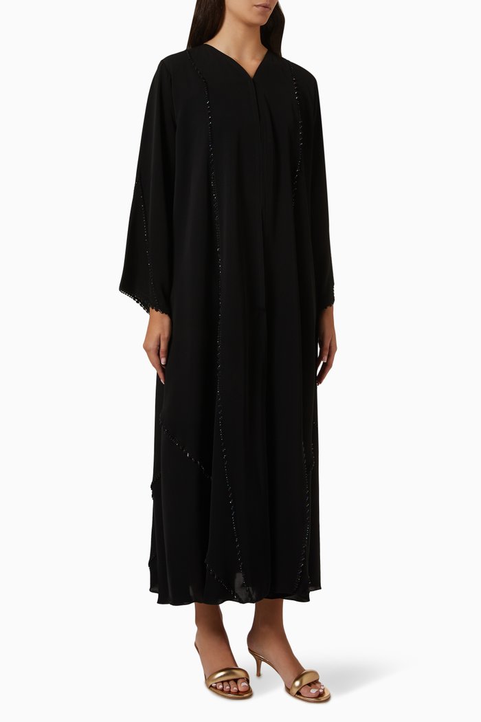 

Embellished Abaya, Black