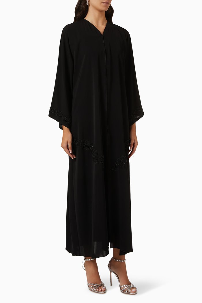 

Embellished Abaya, Black