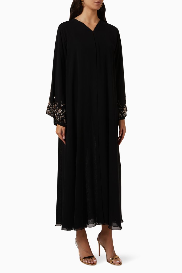 

Embellished Abaya, Black