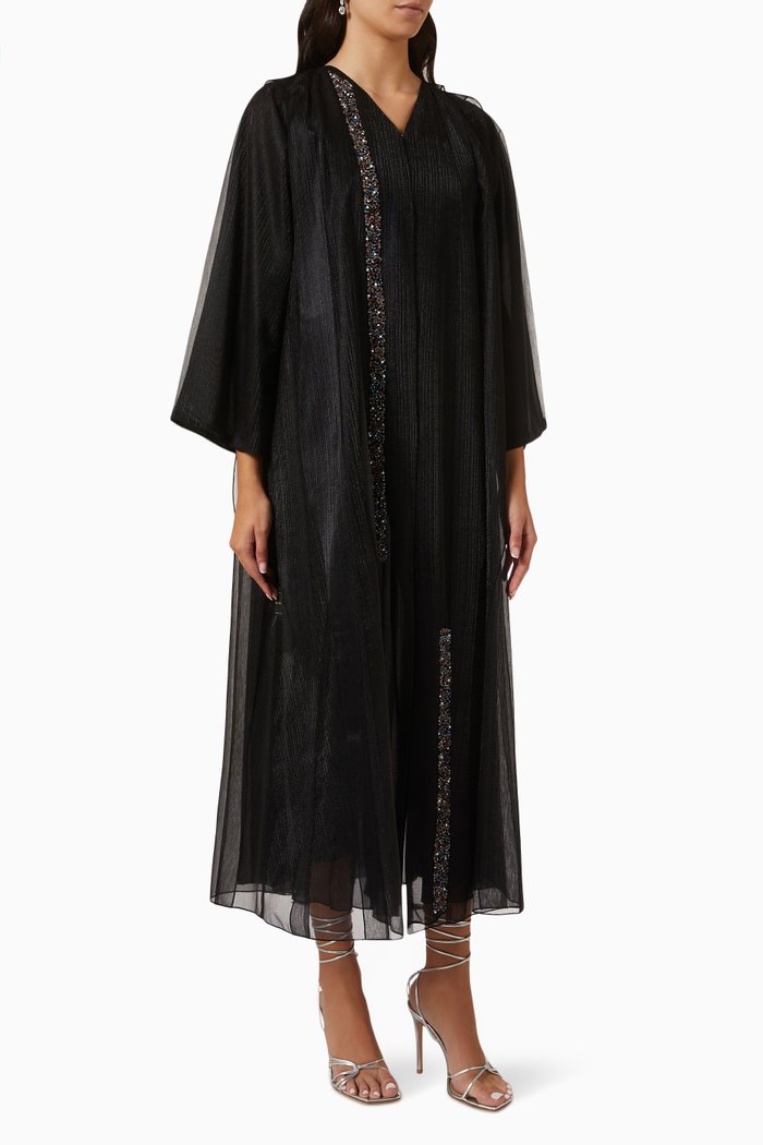 

Embellished Abaya, Black
