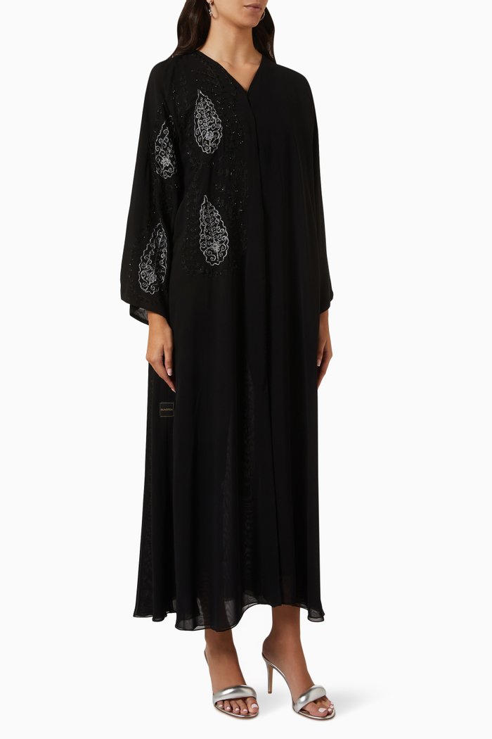 

Embellished Abaya, Black