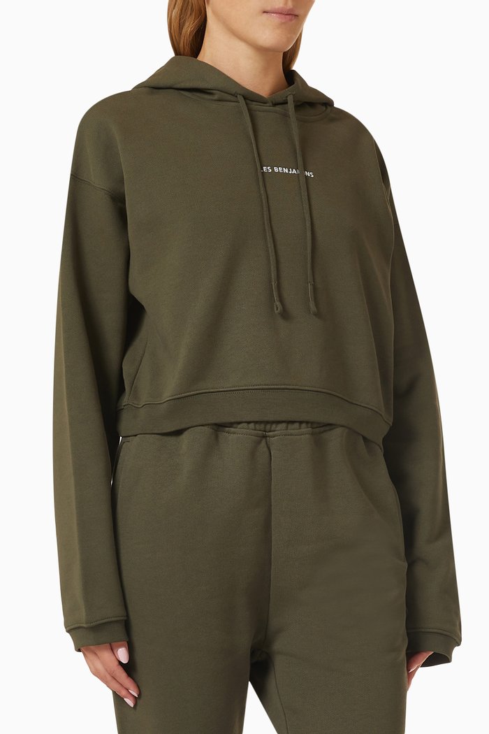 

Logo Hoodie in Organic Cotton, Green