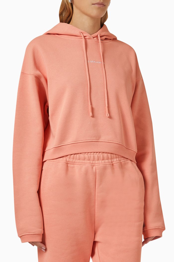 

Logo Hoodie in Organic Cotton, Orange