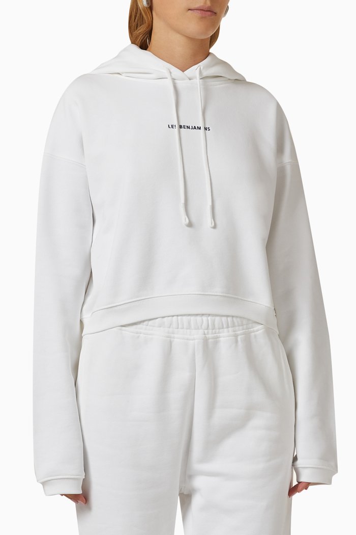 

Logo Hoodie in Organic Cotton, White