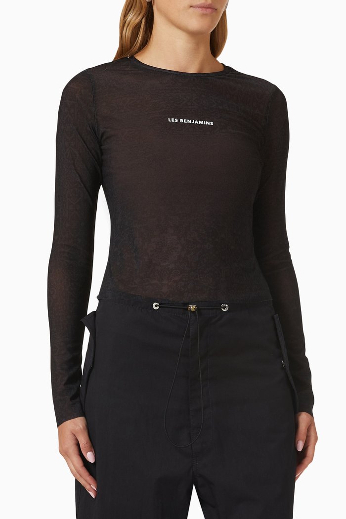

Logo Long Sleeve 005 T-shirt, Black