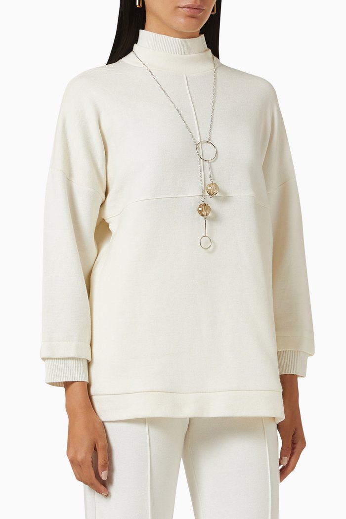 

Necklace Blouse, White