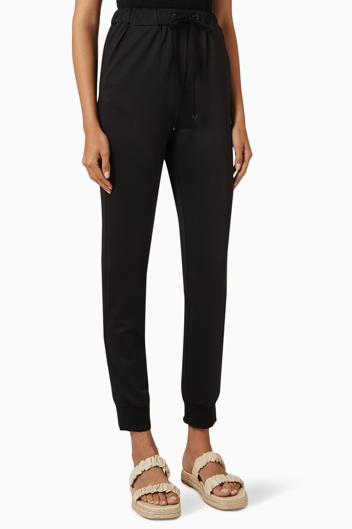 

High-rise Sweatpants in Jersey, Black