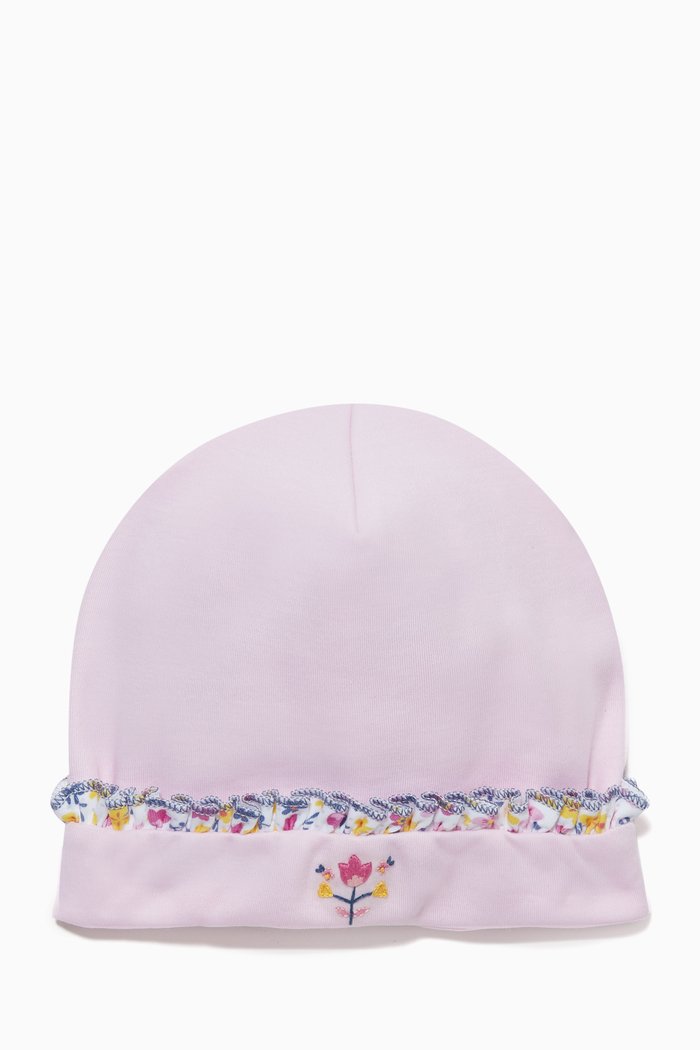 

Kylie's Classics Ruffled Hat in Pima Cotton, Pink