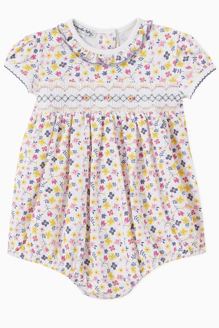 

Kylie's Classics Floral Print Bodysuit in Pima Cotton, Multicolour