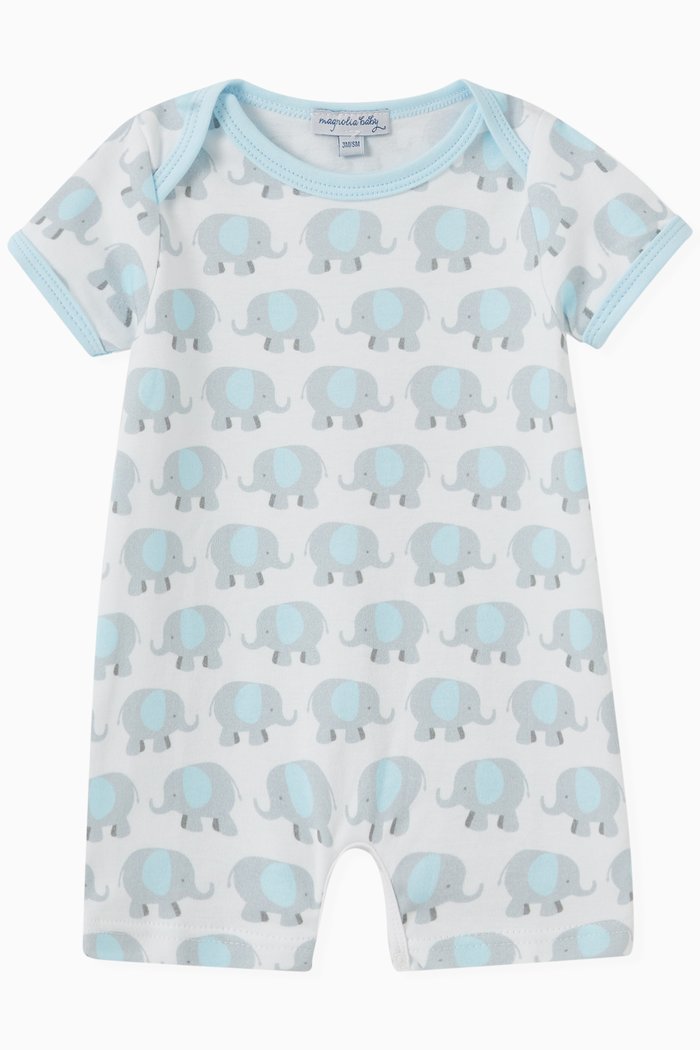 

Lil' Peanut Elephant Bodysuit in Cotton, Blue