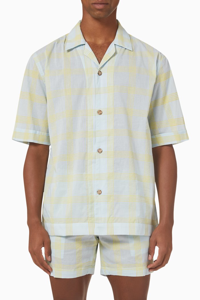 

Bakoven Shirt in Woven Cotton, Yellow