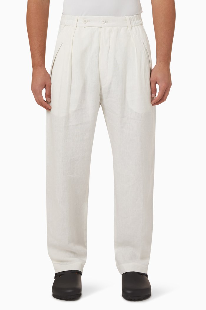 

Bondi Pants in Linen, Neutral