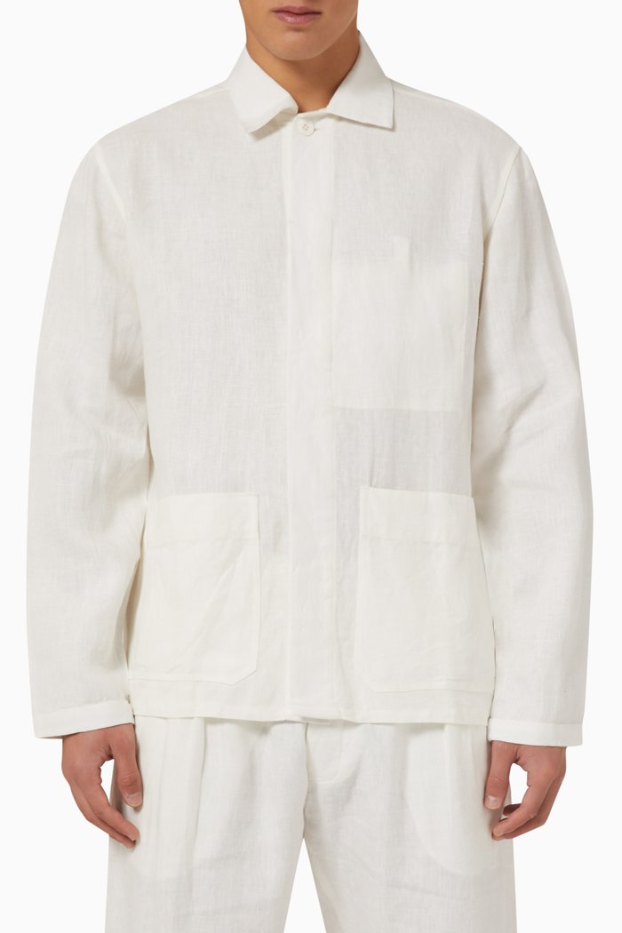 

Aproader Jacket in Linen, Neutral