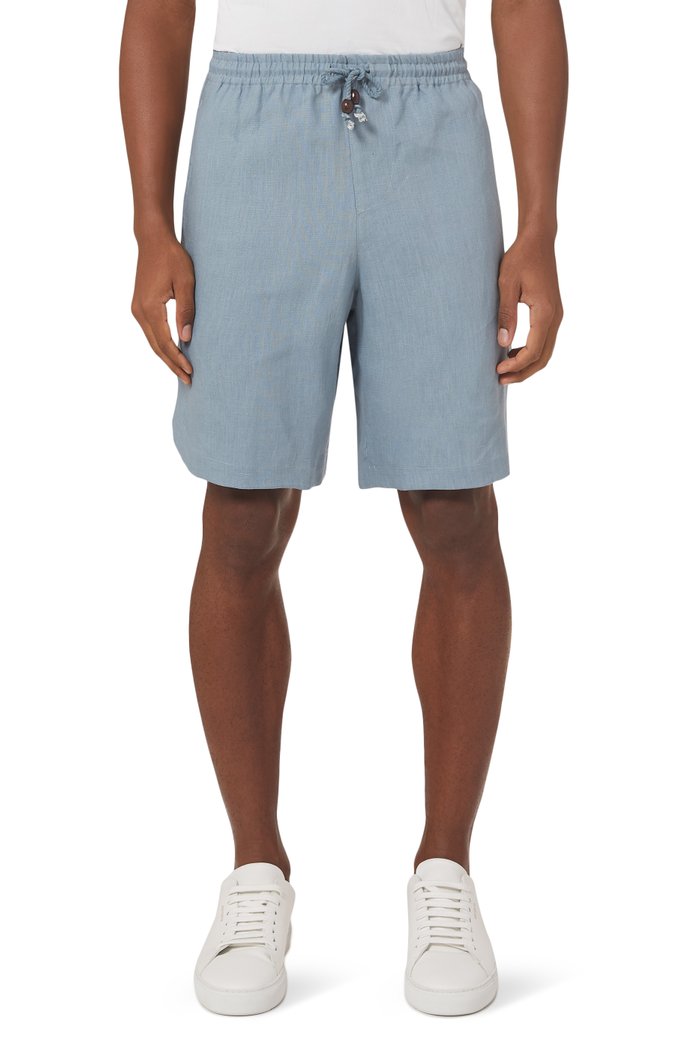 

Hiri Shorts in Linen, Blue