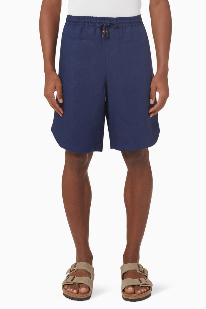 

Hiri Shorts in Linen, Blue
