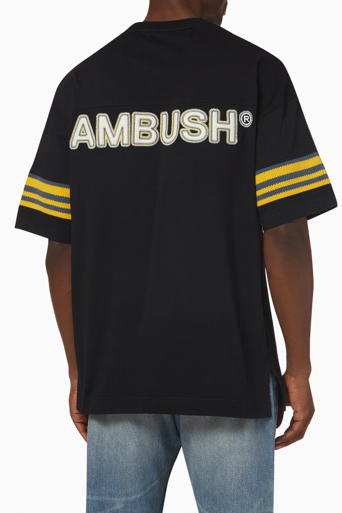 

Rib T-shirt in Jersey, Black