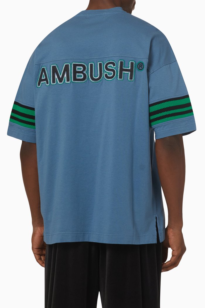 

Rib T-shirt in Jersey, Blue