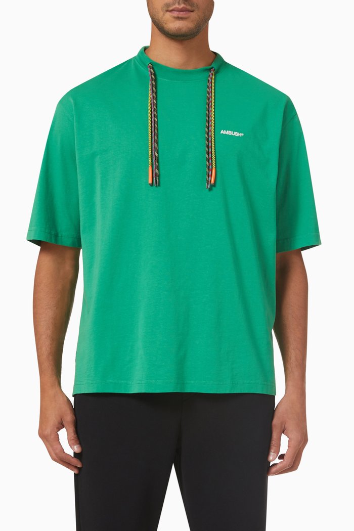 

Multicord T-shirt in Cotton, Green