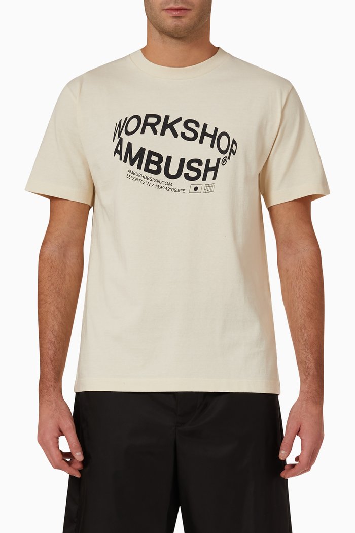 

Revolve AMBUSH® Logo T-shirt in Cotton, Neutral