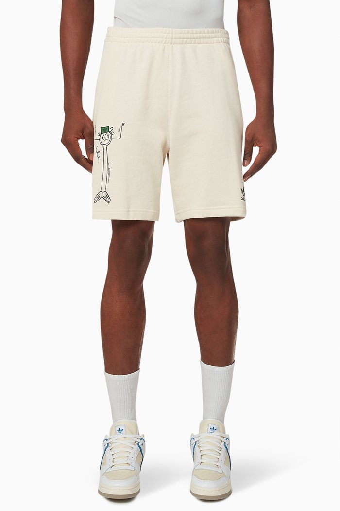 

x André Saraiva Shorts in Cotton Terry, Neutral