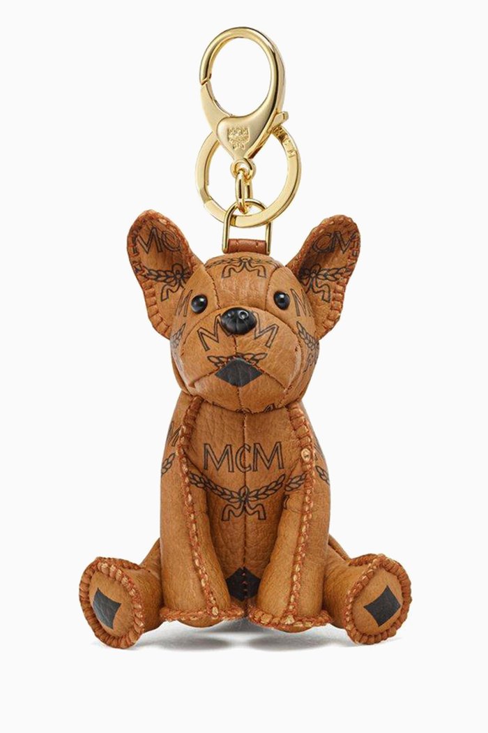 

Aren M Pup Charm in Visetos, Brown