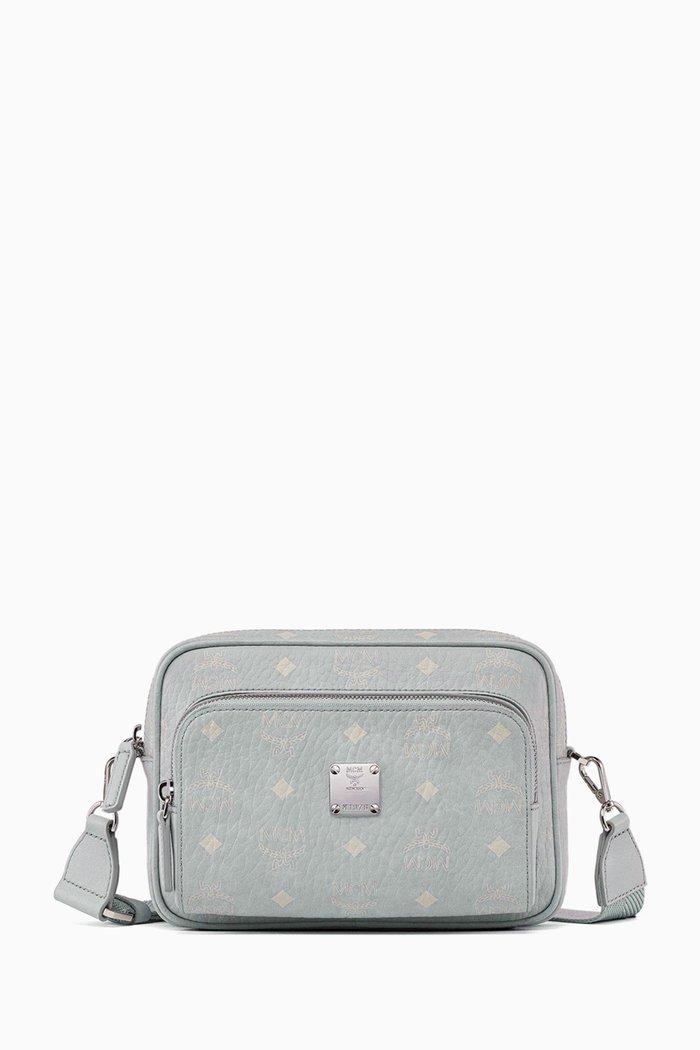 

Small Klassik Crossbody in Visetos Leather, Grey