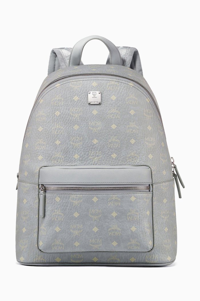 

Medium Stark Backpack in Visetos Canvas, Grey
