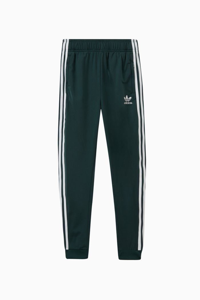 

Striped Logo Sweatpants in Polyester, Green