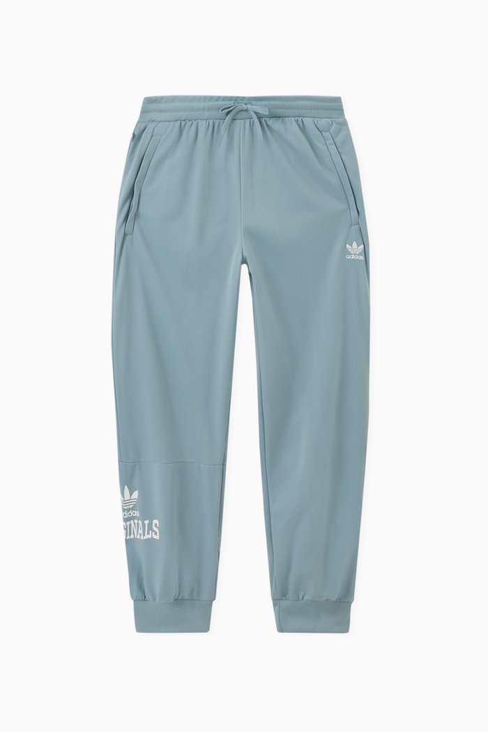 

Logo Graphic Printed Sweatpants in Recycled Tricot, Blue