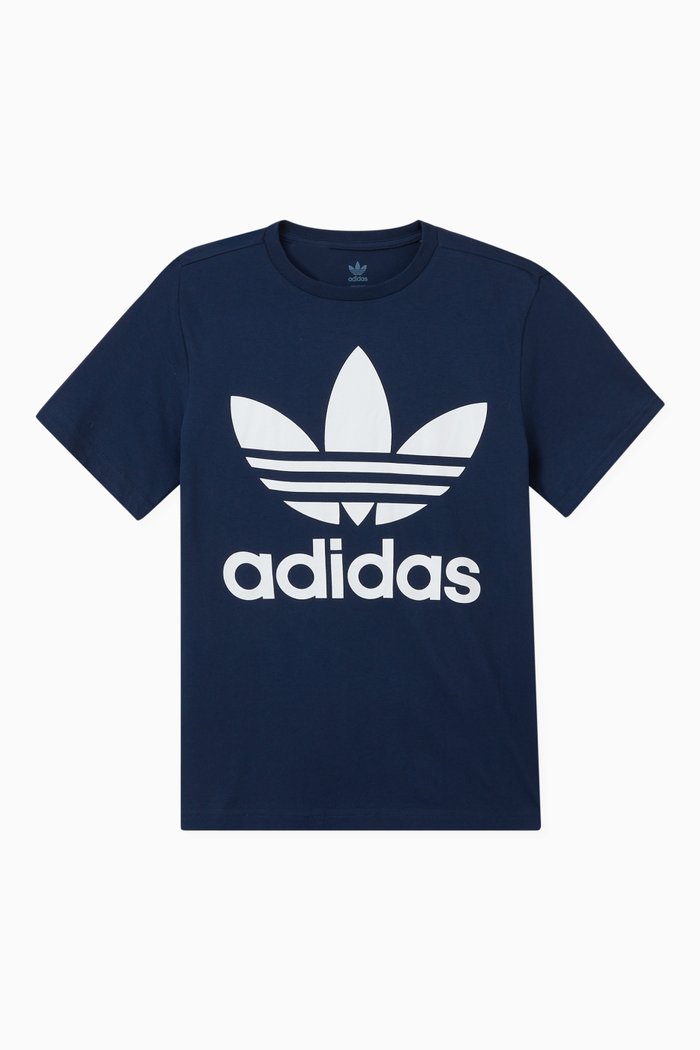 Logo T-shirt in Cotton, Blue